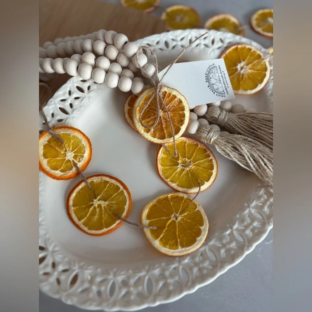 Handmade Wood Bead Garland | 58” Boho Farmhouse Tassel Decor | Gift Ready - Picture 12 of 16
